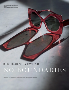 Hong Kong brand, Big Horn featured in our Ac Magazine Eyewear Issue. 